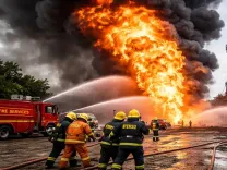 What Actions Did Andhra CM Chandrababu Naidu Take During Aerial Survey of ONGC Well Blowout?