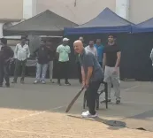 Is Anupam Kher Playing Gali Cricket on Sooraj Barjatya's Set?