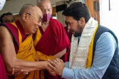 Anurag Thakur Greets Dalai Lama on 91st Birthday