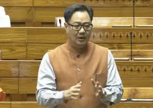 कांग्रेस के सदस्यों का आचरण बिगड़ा: किरेन रिजिजू का कड़ा बयान