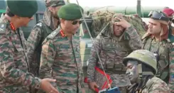 Is the Army’s Western Command Chief Reviewing the ASHNI Drone Platoon?