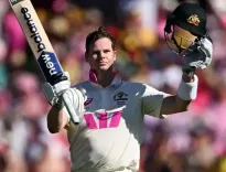 How did Steve Smith rise in the record books with his 37th Test ton?