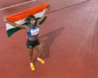 एशियन गेम्स 2026: एंसी सोजन ने लॉन्ग जंप में जीता सिल्वर, महज 2 सेंटीमीटर से चूका गोल्ड