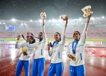 India wins women's 4x400m relay gold at Asian Games 2026 with 3:29.69