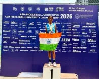 एशियन जूनियर चैंपियनशिप 2026: भारत ने पिकलबॉल में जीते 3 मेडल, स्तुति-अंजलि को गोल्ड