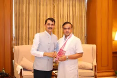 Assam CM Himanta meets MLA from Dergaon at Lok Sewa Bhawan