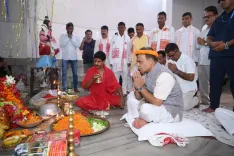 Assam CM Himanta Visits Azara Temples, Promises Infrastructure Aid