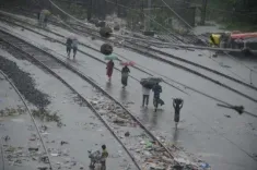 Assam floods: Dikhow River overflow halts trains in Upper Assam