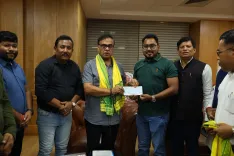 Assam MLA Roy donates to CM Relief Fund amid floods