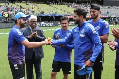 Did Nitish Kumar Reddy Just Receive His ODI Debut Cap from Rohit Sharma?