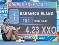 Baranica Elangovan shatters pole vault mark at 4.23m in Bhubaneswar