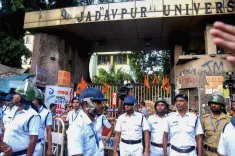 Jadavpur University clashes: ACP visits campus to probe graffiti, student violence