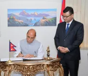 नेपाल बाढ़ त्रासदी: राजनाथ सिंह ने दूतावास जाकर जताई संवेदना, भारत ने बचाव में सहयोग का दिया भरोसा