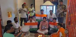 क्या वाराणसी में भारतीय टीम की जीत के लिए हवन-पूजन किया गया?