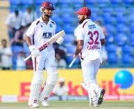 भारत बनाम वेस्टइंडीज : मेहमान टीम के लिए 'संकटमोचक' बने कैंपबेल-होप, पारी की हार का खतरा टाला