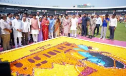 भोपाल में 'विकसित भारत' थीम पर रंगोली, मोदी के 25 वर्षीय सार्वजनिक जीवन पर BJP का सेवा संकल्प अभियान