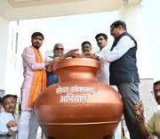 Bhupender Yadav plants saplings in Alwar under 'Ek Ped Maa Ke Naam'
