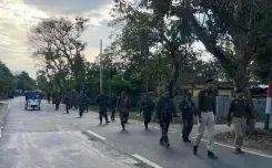 How is the Bihar Assembly elections security managed with Tripura State Rifles?