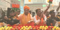क्या दरभंगा में सीएम योगी के रोड शो में उमड़ा जनसैलाब?