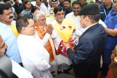 बिहार के नए राज्यपाल सैयद अता हसनैन का पटना में शानदार स्वागत