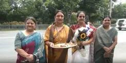 रक्षाबंधन पर बिहार CM सम्राट चौधरी को राखी बांधने पहुंचीं महिलाएं, ₹600 करोड़ की योजना की सराहना