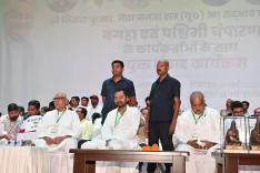 Nishant Kumar's Sadbhav Yatra reaches Valmikinagar, grand welcome in West Champaran