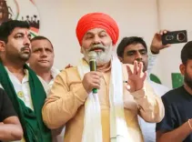Rakesh Tikait in Patna: BKU rejects 2013 rates for Bihar satellite city land