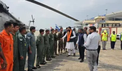 बिहार बाढ़: सारण में IAF हेलिकॉप्टरों की 15 उड़ानों से 28 टन राशन एयर ड्रॉप