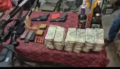East Champaran police raid land mafia's house in Motihari, seize ₹27 lakh cash and arms