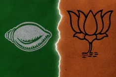 What sparked the war of words between BJD and BJP after former MLA's arrest in a murder case?