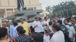 Why is BJD staging a massive protest against the curtailment of Panchayati Raj powers in Odisha?