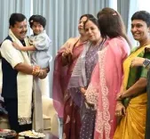 BJP Mahila Morcha ties rakhi to party chief Nitin Nabin on Raksha Bandhan