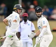 Bracewell, Smith rescue New Zealand after West Indies seamers dominate rain-hit Day 1