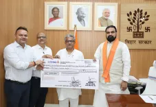 BUIDCO hands ₹3 crore cheque to Bihar CM Relief Fund