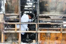 How Did Passengers Escape When a Bus Caught Fire on the Hyderabad-Vijayawada Highway?