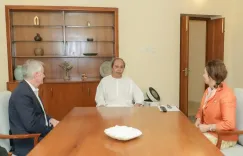 Canada's High Commissioner meets Odisha LoP Naveen Patnaik in Bhubaneswar