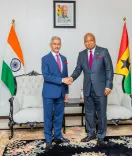 Jaishankar in Accra: India-Ghana sign 2 MoUs, eye pharma, rail and digital deals