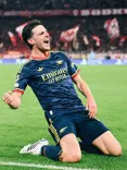 Rice's 82nd-min goal earns Arsenal a 2-2 Champions League draw at Bayern