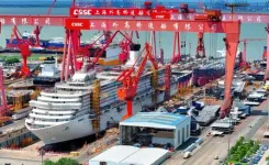 चीन का दूसरा बड़ा क्रूज जहाज उपकरण कमीशनिंग के चरण में प्रवेश