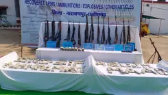 Narayanpur security forces seize ₹1.1 crore cash, AK-47s in Naxal operation