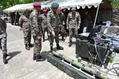Army Central Command chief reviews Shatrujeet Brigade's operational readiness