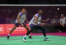 Satwik-Chirag beat Popov brothers 21-17, 22-24, 21-9 to reach China Masters QF