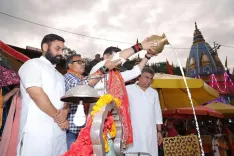 Chirag Paswan attends Ganga Aarti with family in Haridwar