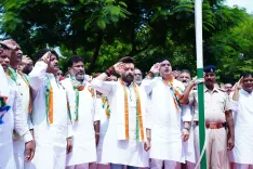 चिराग पासवान ने पटना में किया ध्वजारोहण, 2047 तक विकसित भारत के संकल्प का आह्वान