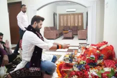Chirag Paswan offers prayers to Maa Mahagauri on Navratri Ashtami