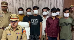 नोएडा में मोबाइल चोरी गिरोह का भंडाफोड़: 8 गिरफ्तार, 98 चोरी के फोन और 300 से अधिक पार्ट्स बरामद