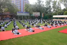 सीआईएसएफ ने योग कर दिया निरोग रहने का संदेश