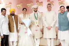 CM Bhagwant Mann attends Supriya Sule's daughter's wedding