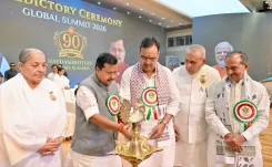 CM Bhajan Lal at Brahma Kumaris Global Summit 2026