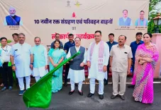 CM Bhajan Lal flags off 10 blood transport buses in Rajasthan